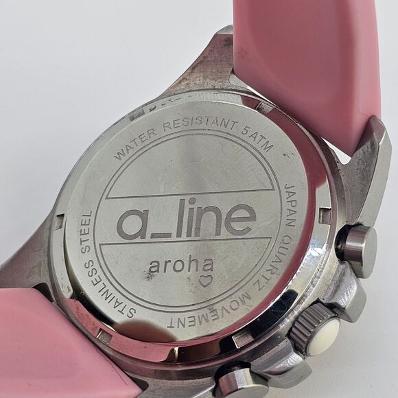 ALine Aroha Women\'s Watch‎ 42MM Pink Dial Plastic Bands New Battery HEAVY WATCH main image 11